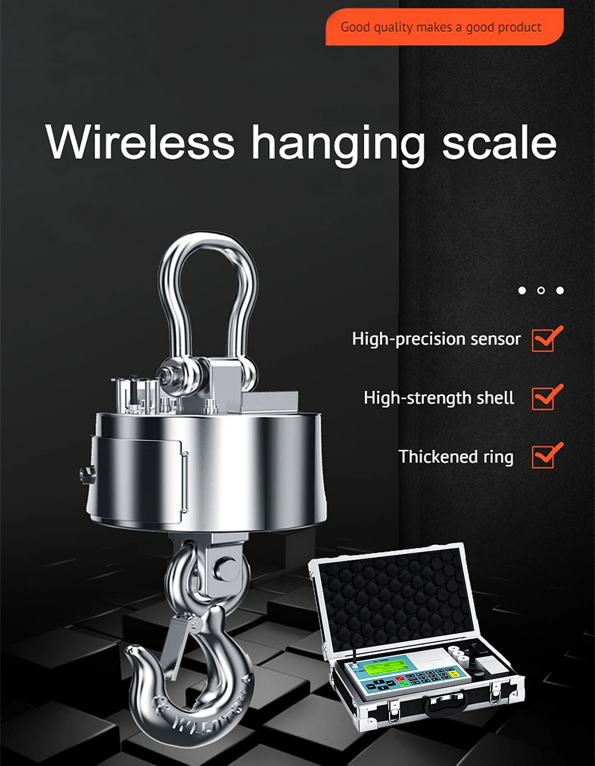 Heavy Duty Wireless Crane Scale Heavy Duty Wireless Crane Scale